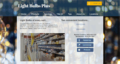 Desktop Screenshot of lightbulbsplusinc.com